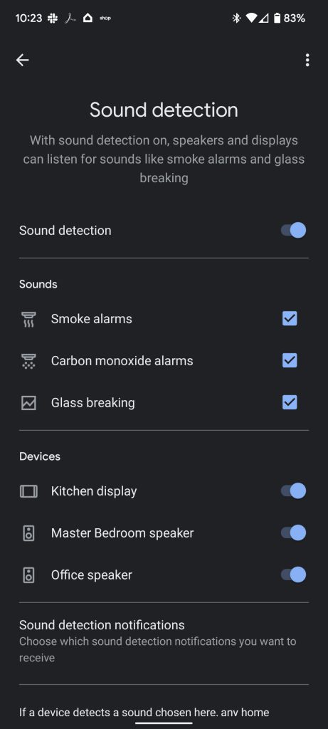Nest Aware Sound Detection