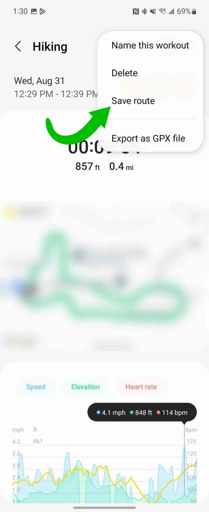 Route tracking galaxy watch 5 pro