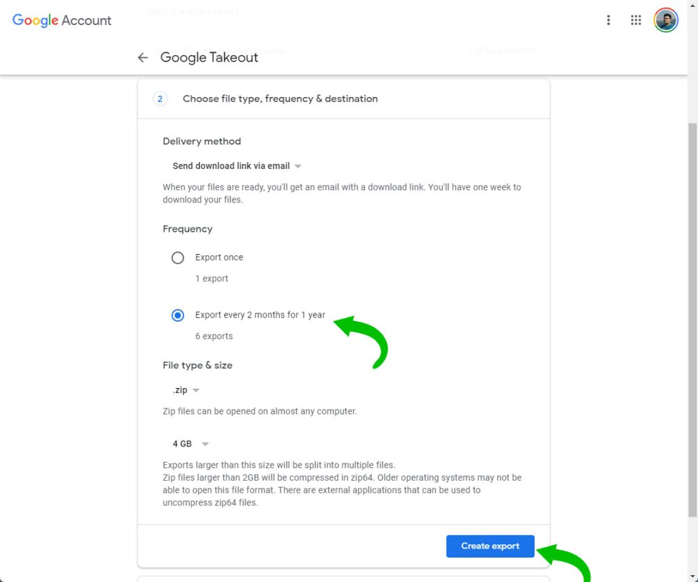 Google Photos automatic backup