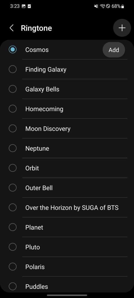Cosmos ringtone galaxy