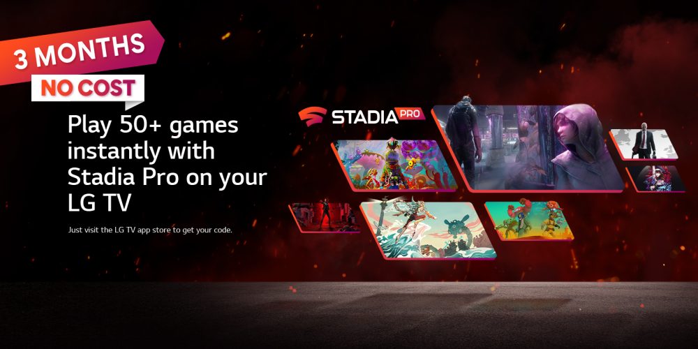 Stadia Pro LG deal graphic