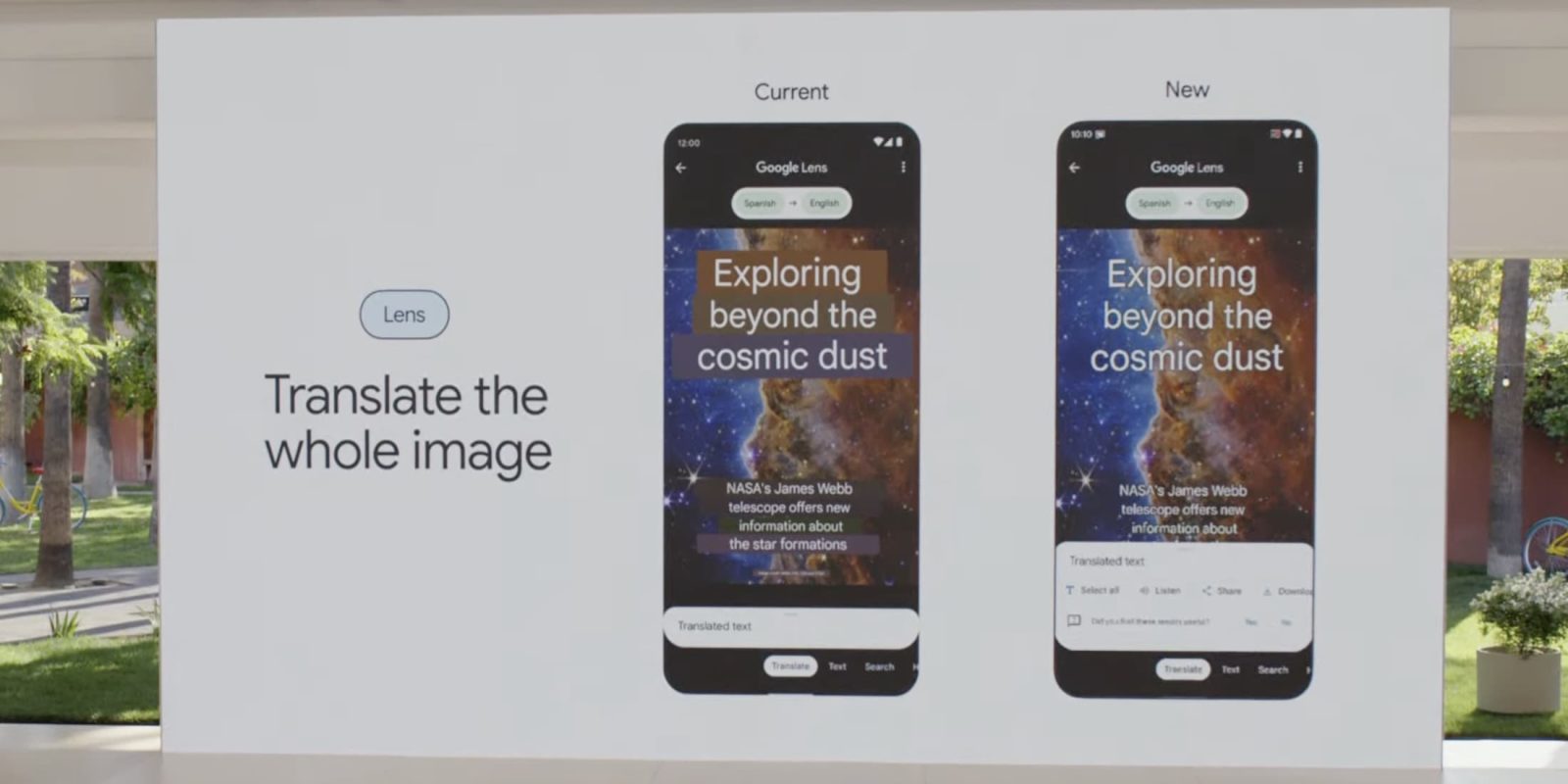 Google Lens AR Translate