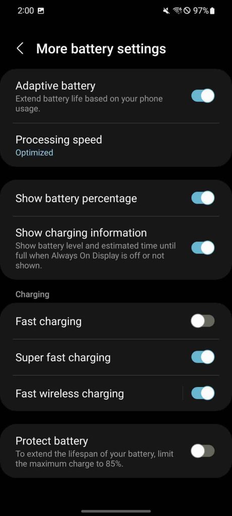 adaptive battery samsung galaxy