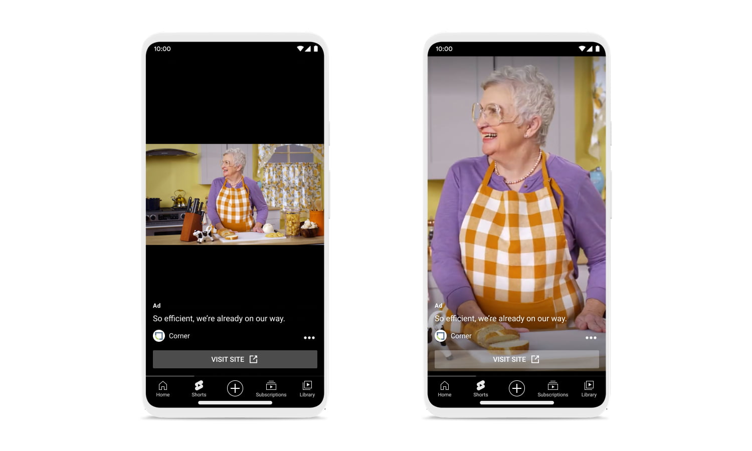 YouTube vertical ads