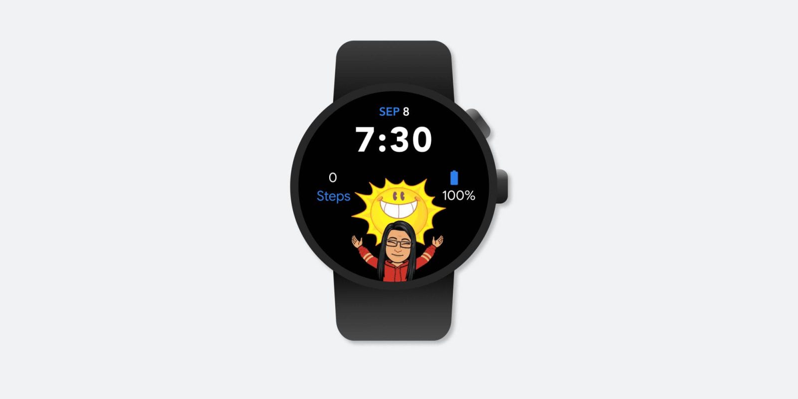 bitmoji wear os watch face
