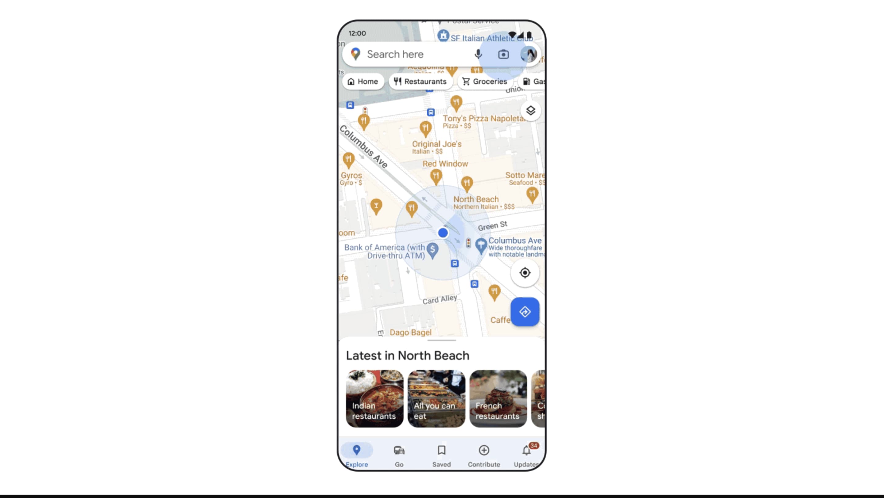 Google Live View search