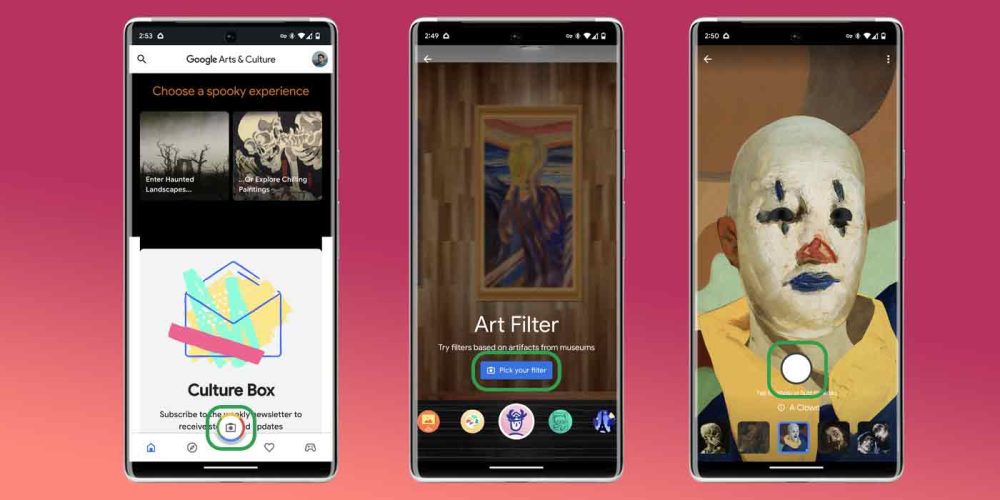google arts and culture art filter