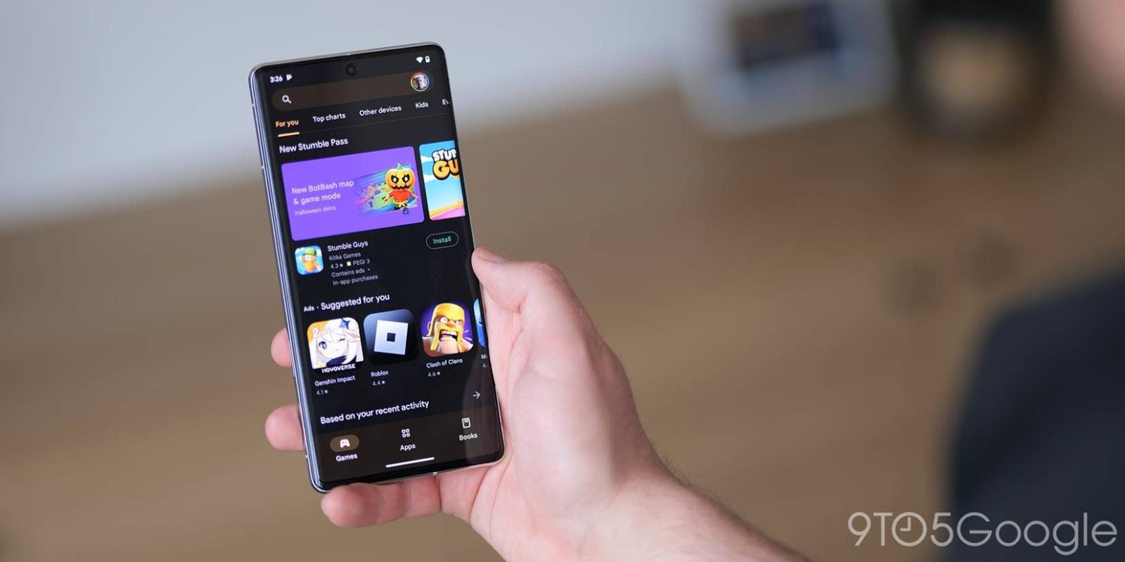 Google Play Store on an Android phone