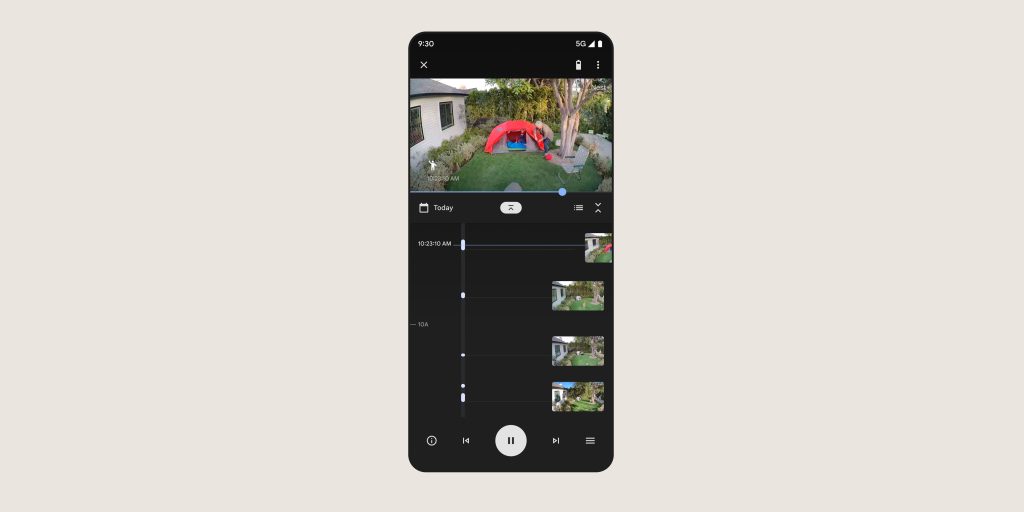 google home app nest history view
