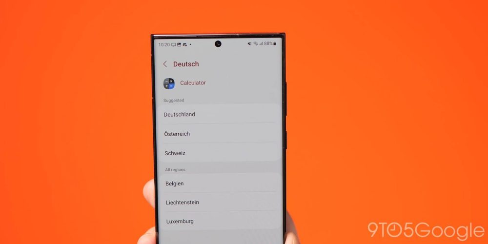 One UI 5.0 per app language settings