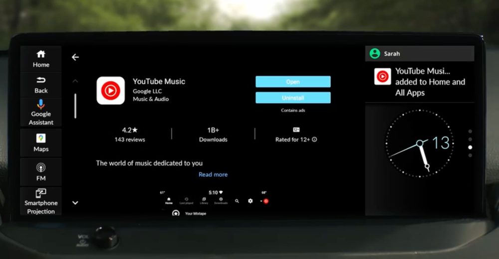 Android Automotive 2023 Honda Accord