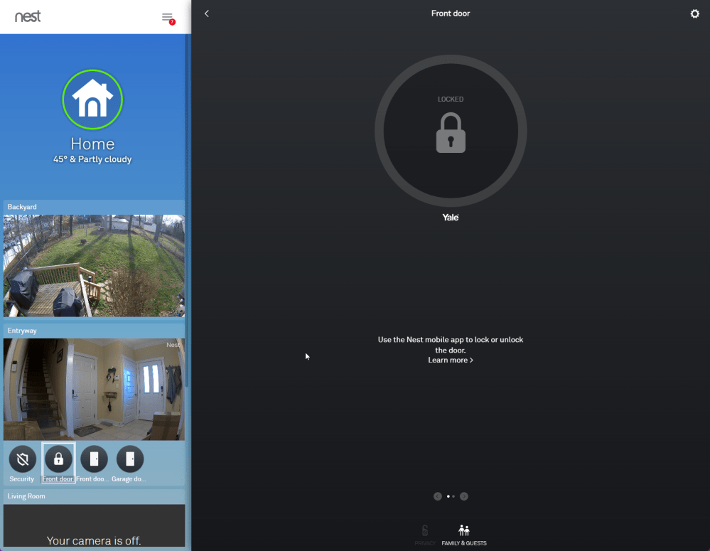 google home on web