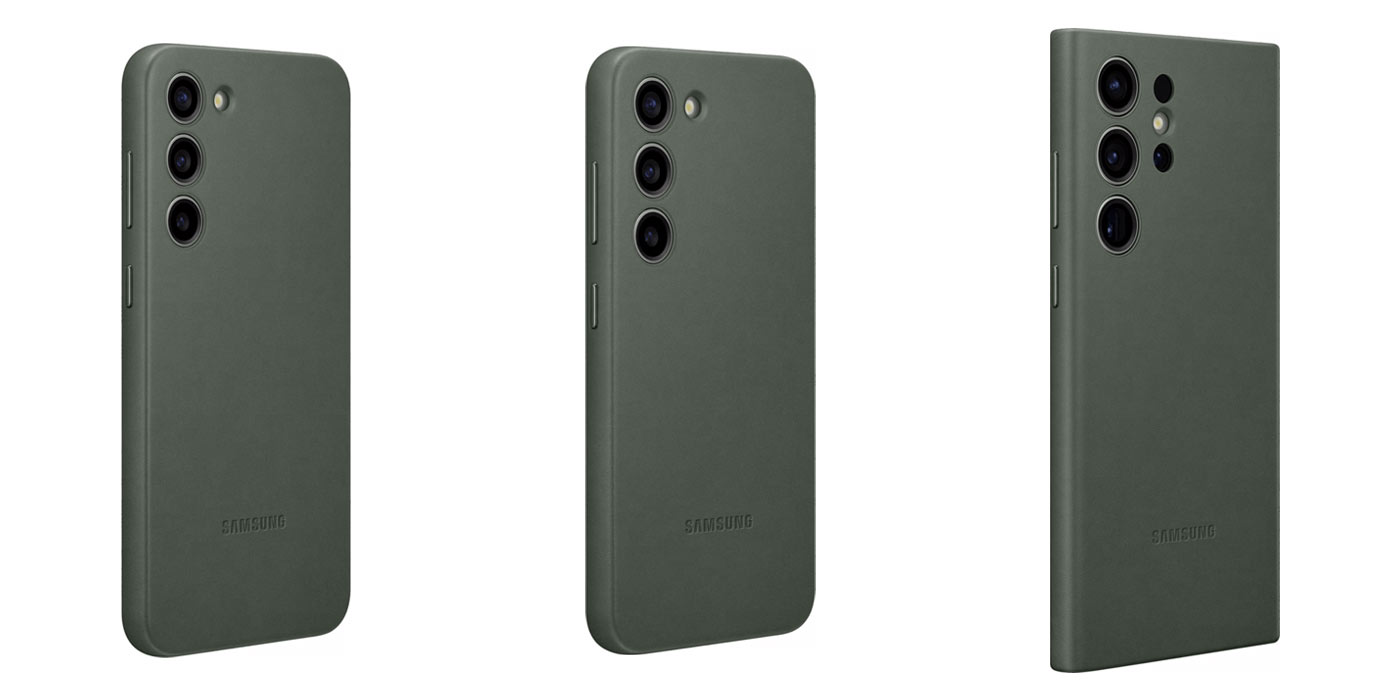 Galaxy S23 cases leather silicone