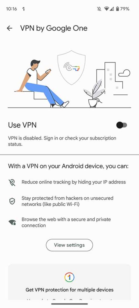 pixel 7 google vpn