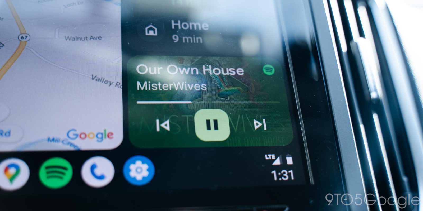 android auto dashboard redesign music card