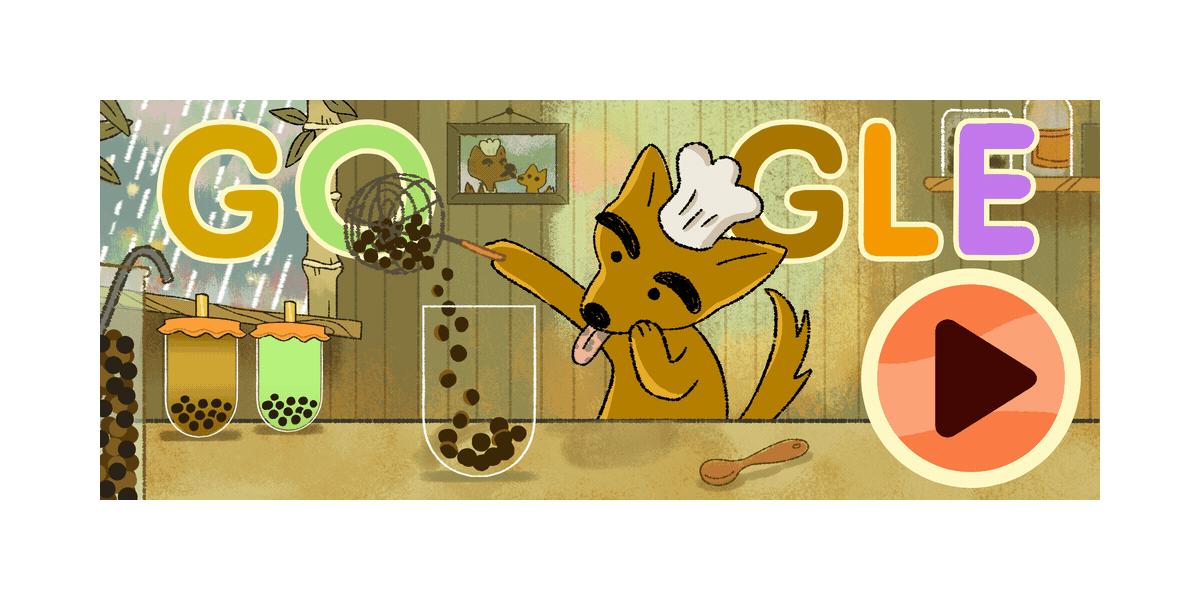 Google Doodle about bubble tea