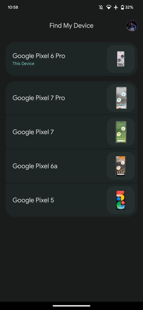 Find My Device redesign