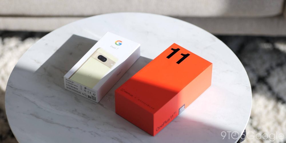 oneplus 11 and pixel 7 boxes