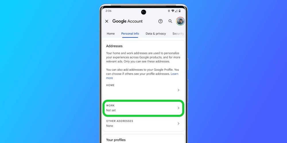 set address google app