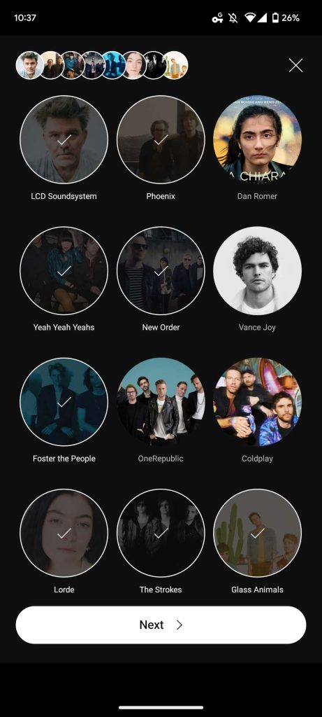 YouTube Music create radio