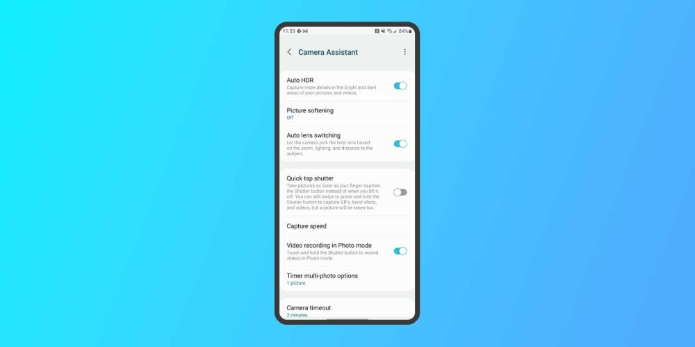 camera assistant app galaxy phone