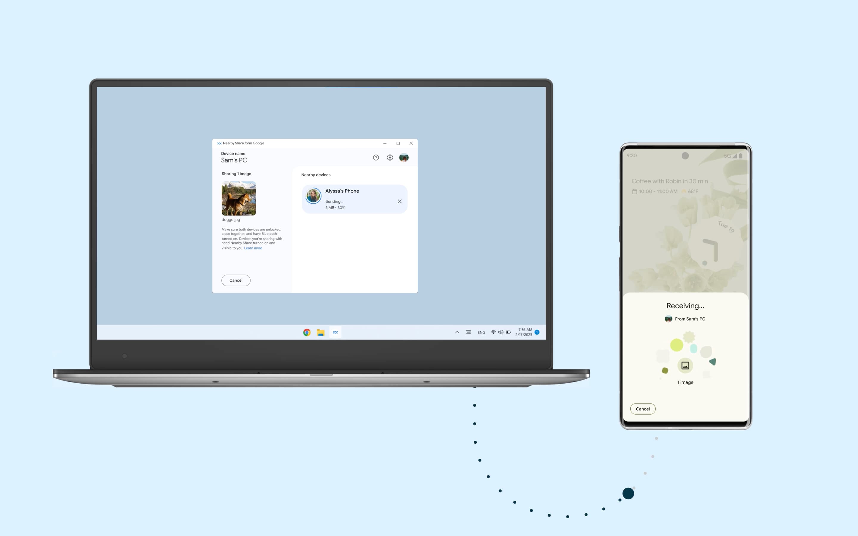 Android Nearby Share Windows