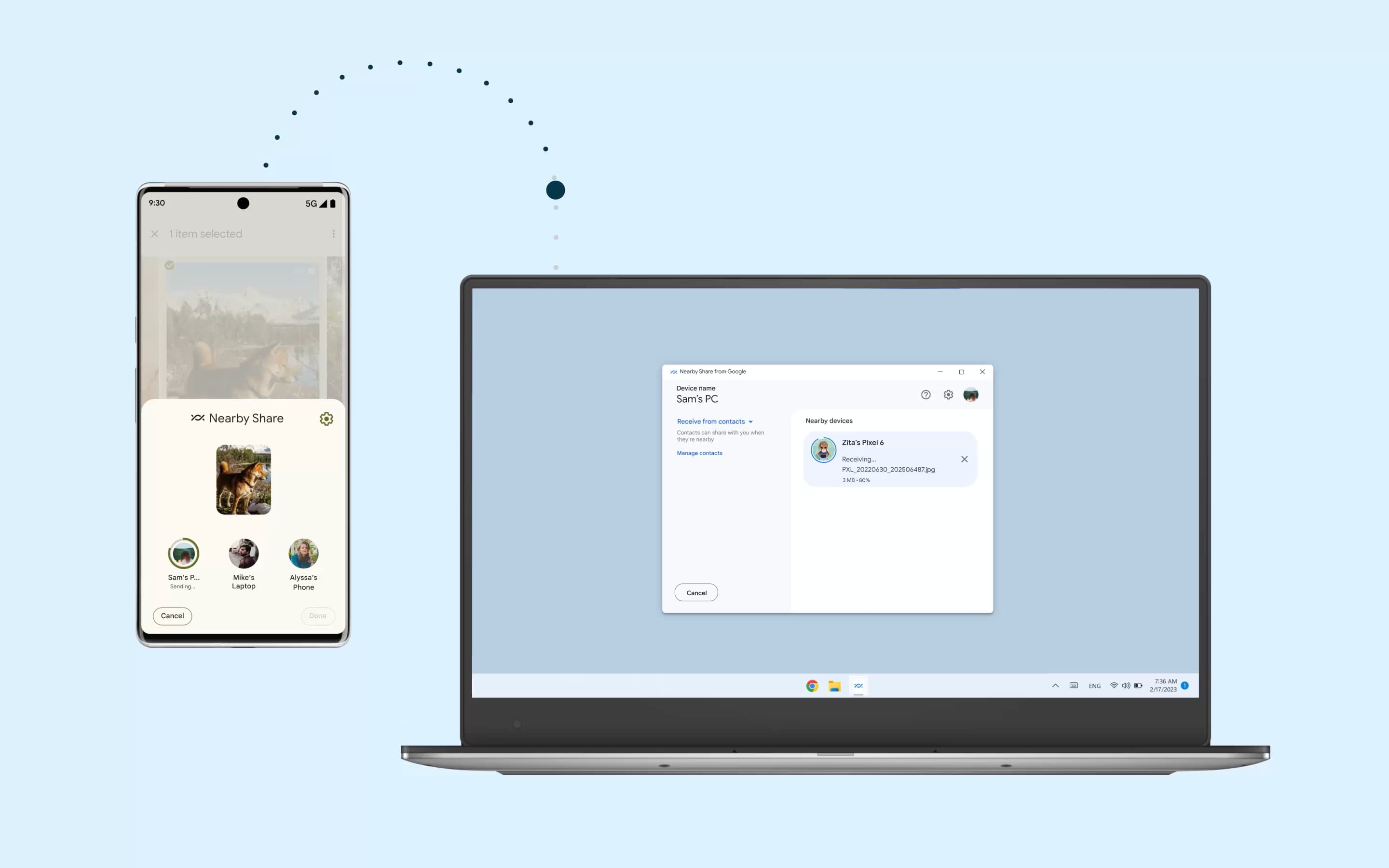 Android Nearby Share Windows
