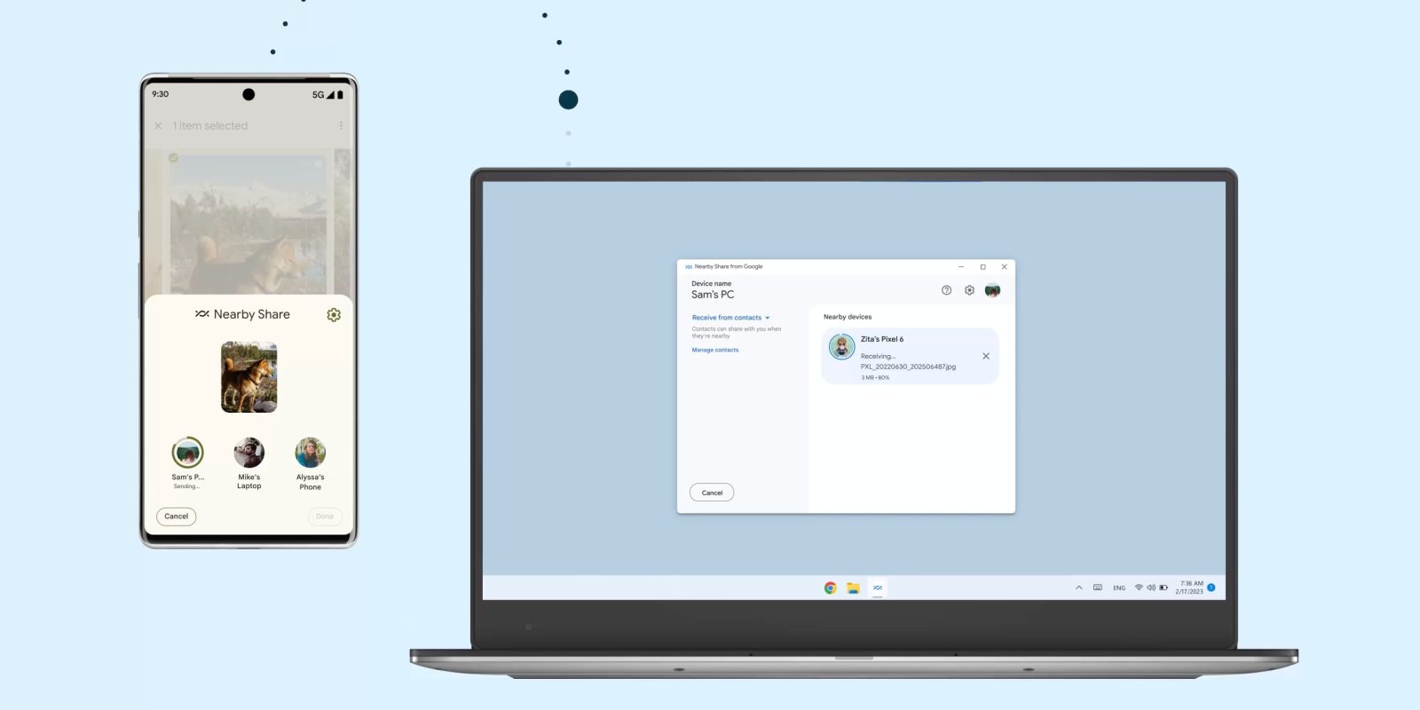 Android Nearby Share Windows