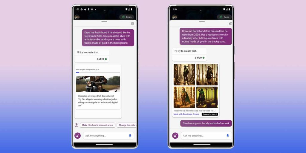 AI Image generator Android bing