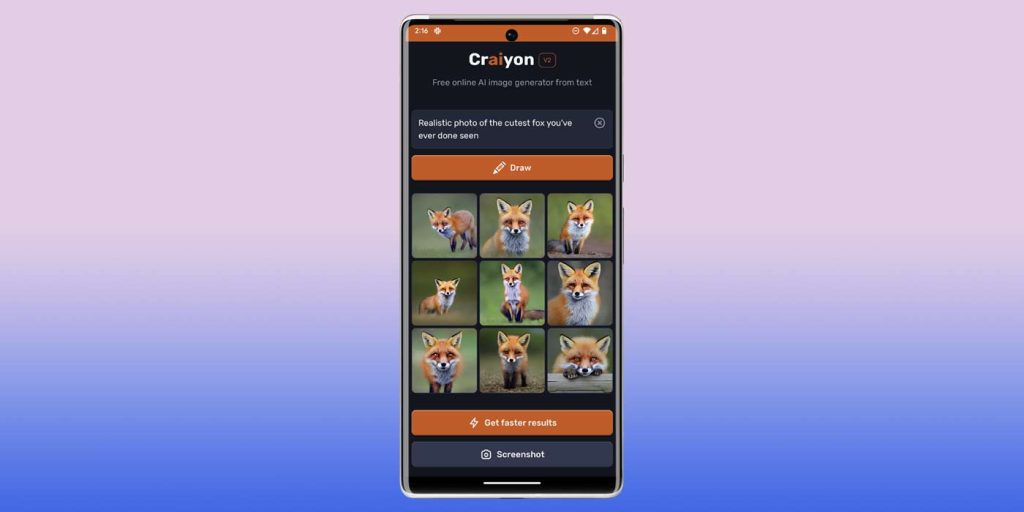 AI Image generator Android craiyon