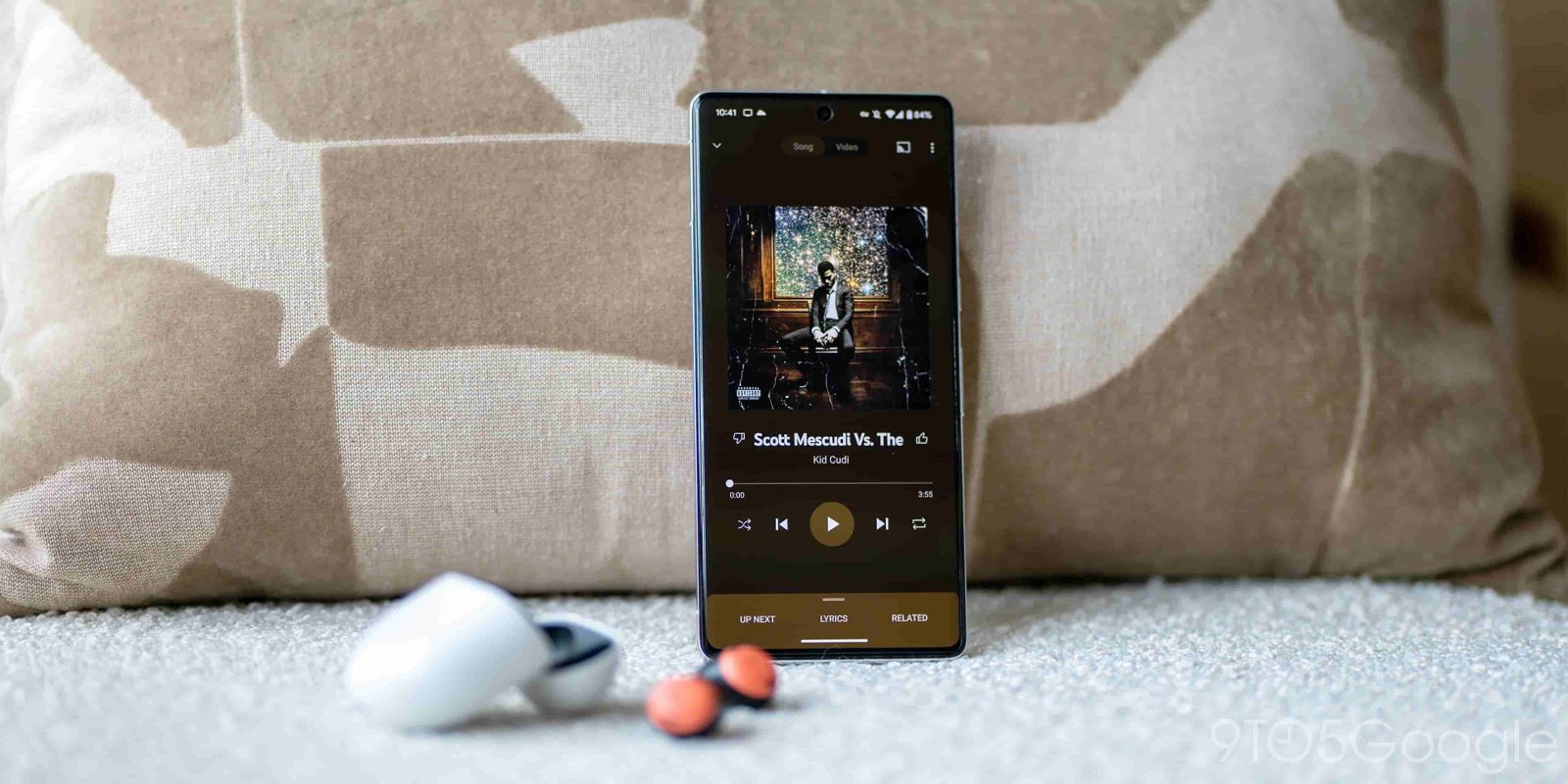 YouTube Music app on a phone
