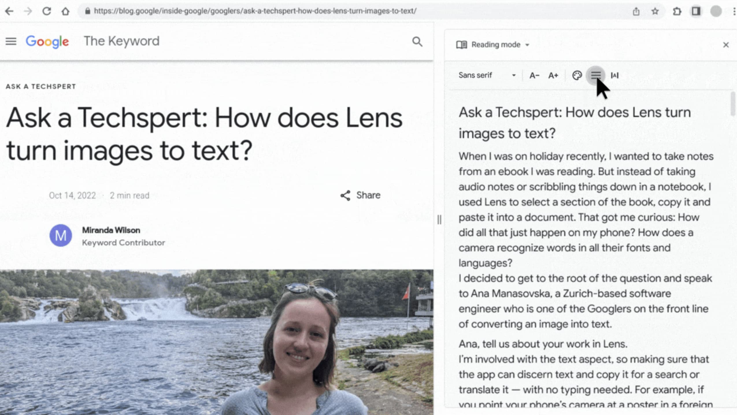 Chrome Reading Mode