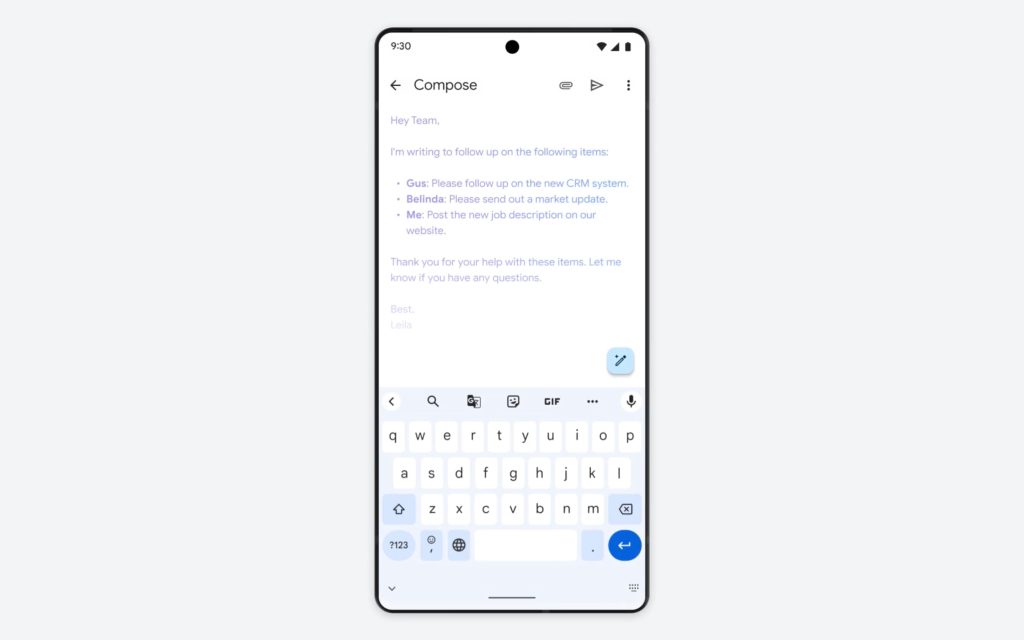 Gmail Docs AI testing