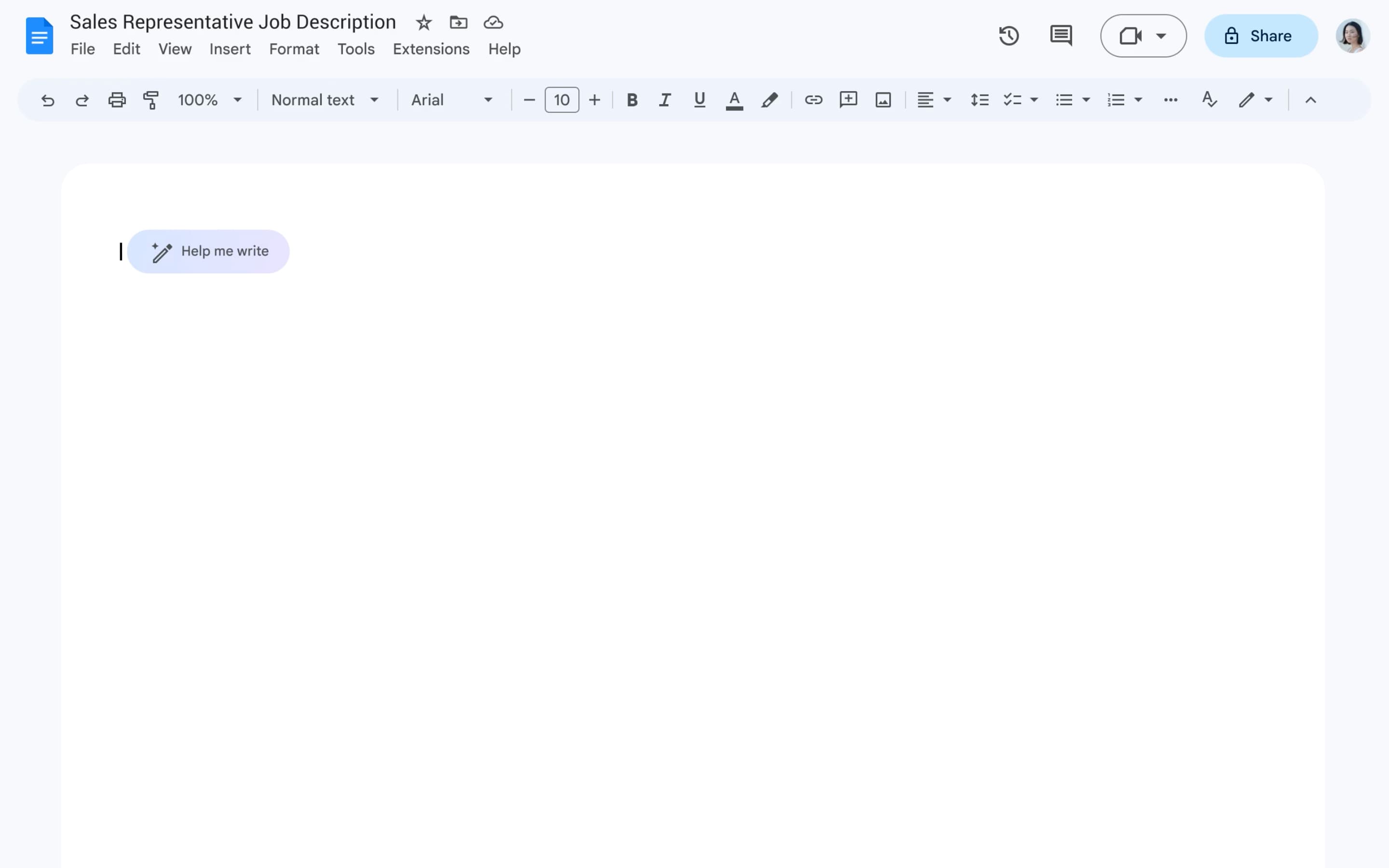 Gmail Docs AI testing