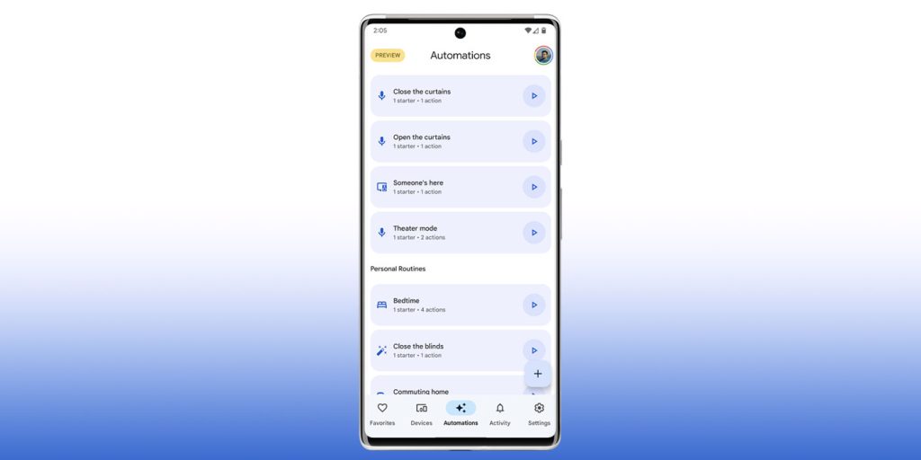 google assistant routines active