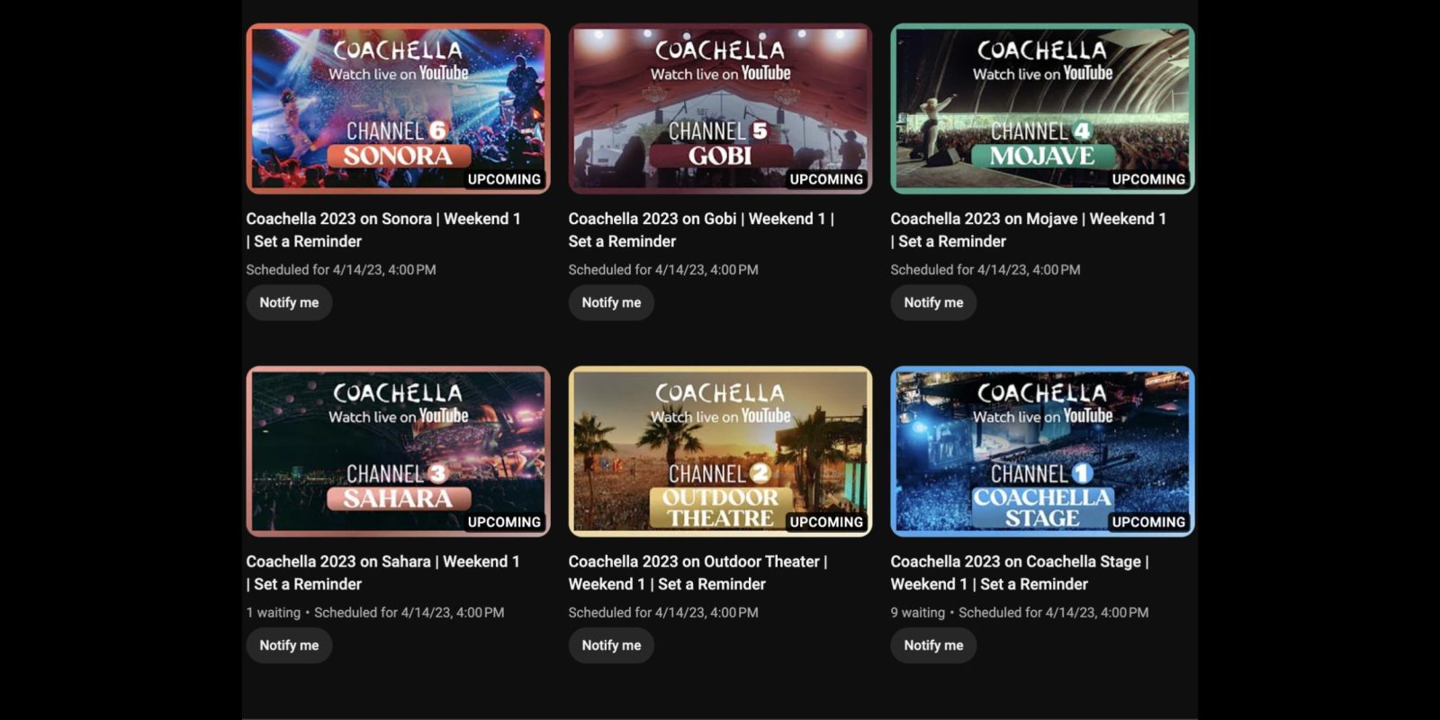 YouTube Coachella 2023