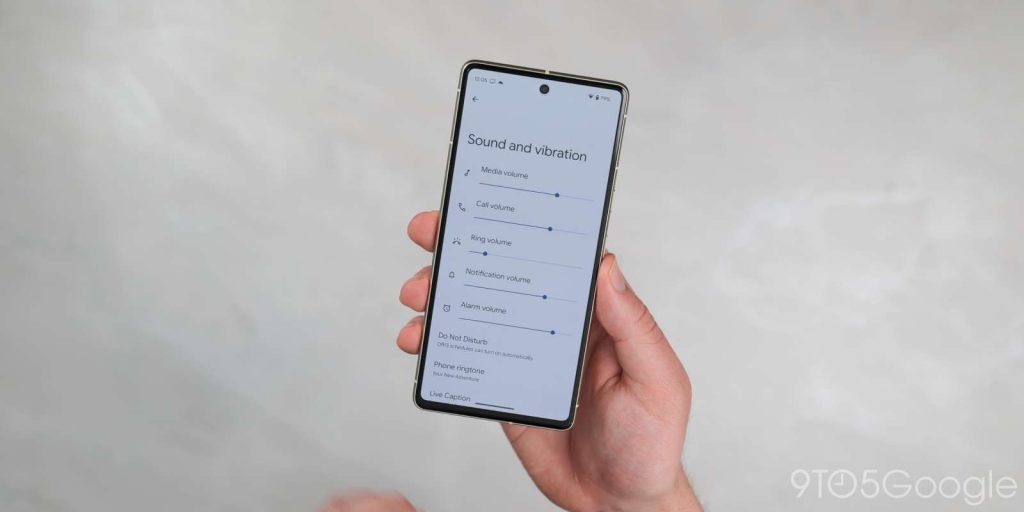 Android 14 Beta 2 sound settings