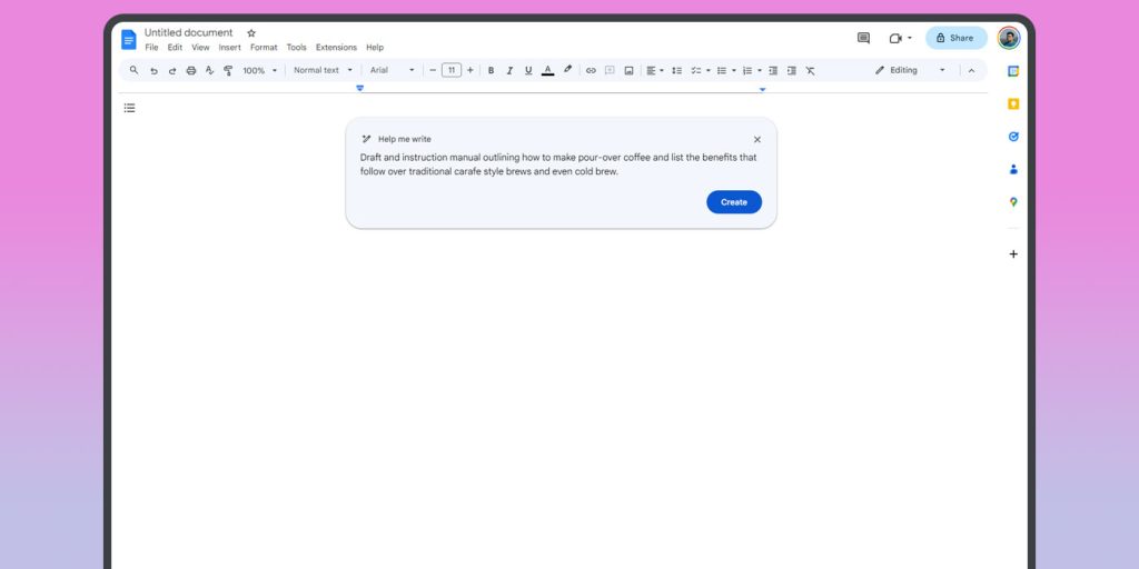 Duet AI Google Docs how to