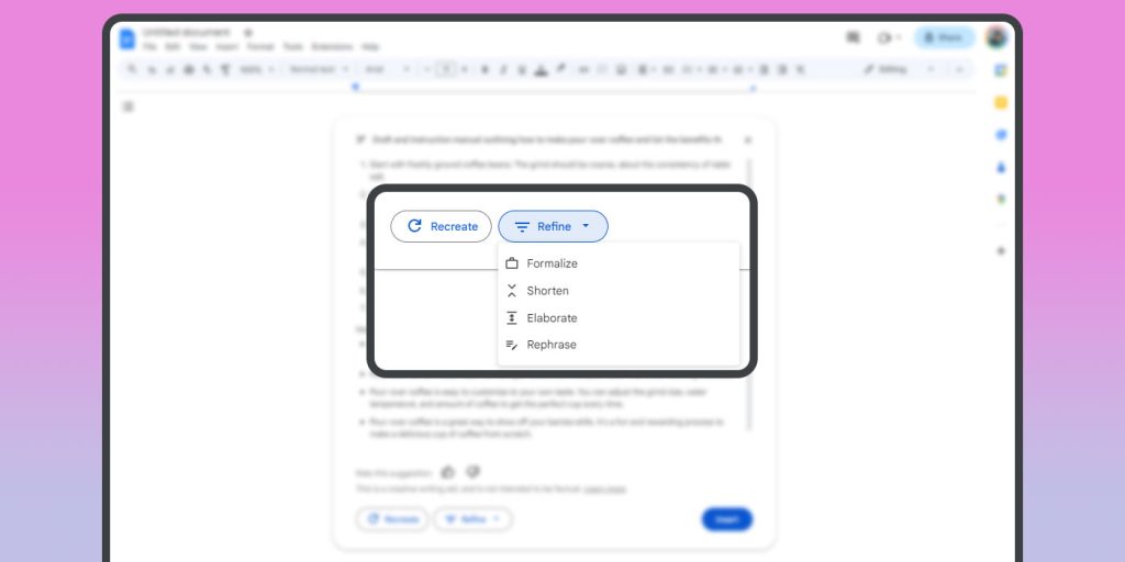 Duet AI Google Docs how to
