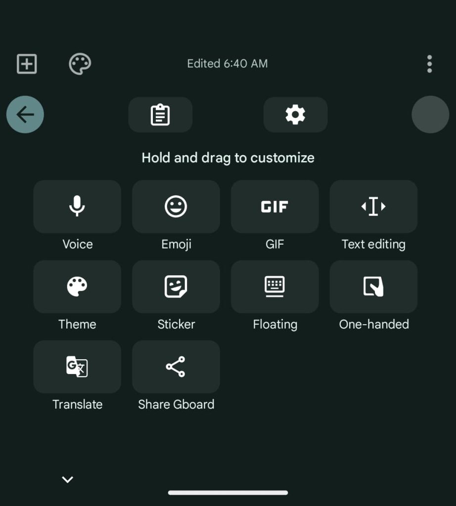 Gboard shortcuts redesign