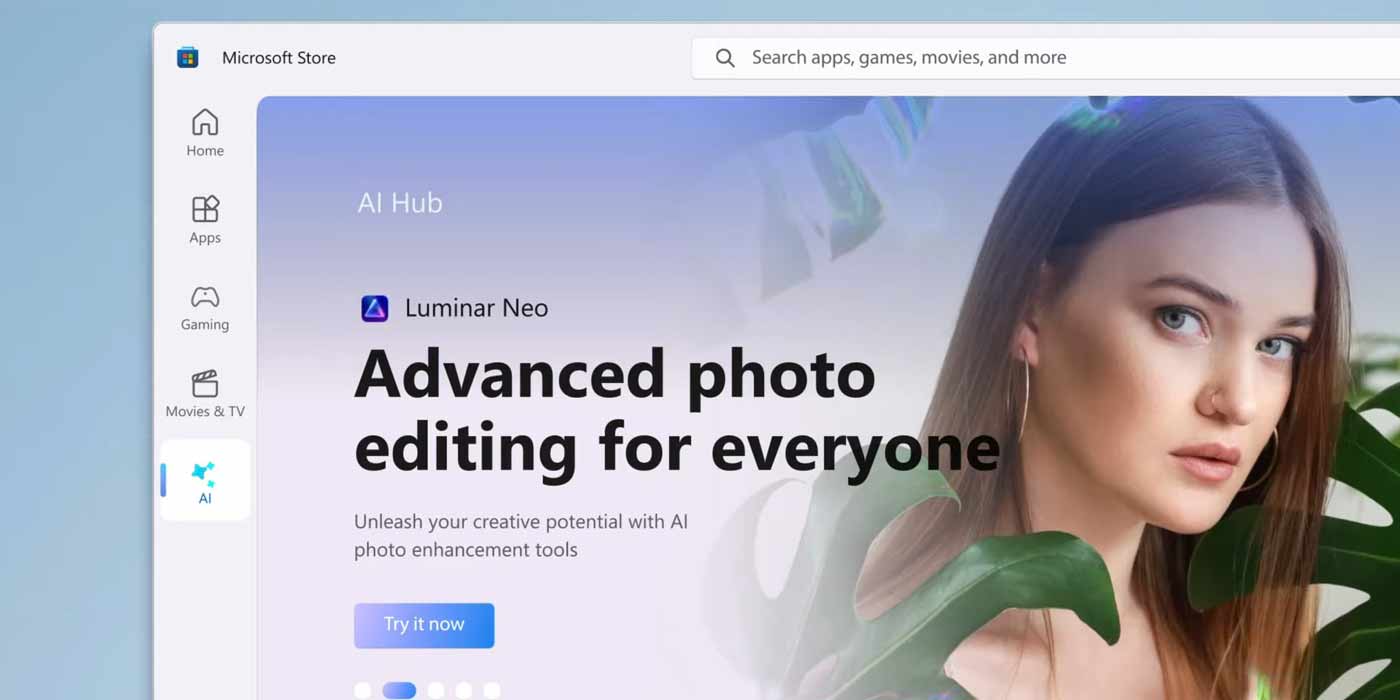 Microsoft Store AI section