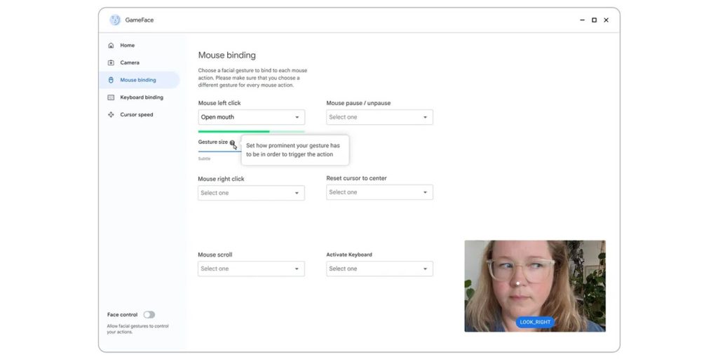 project gameface google