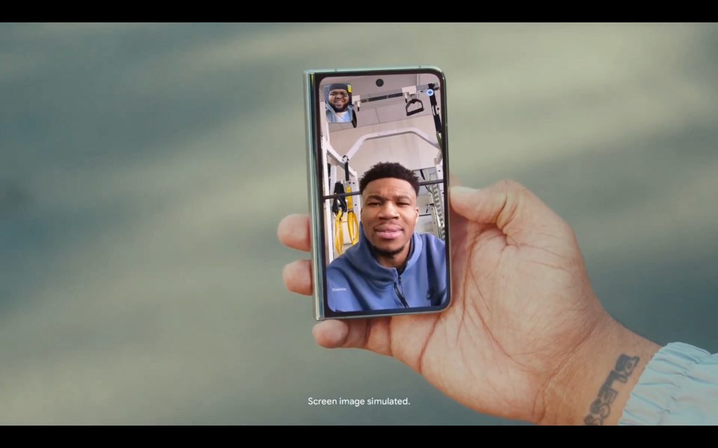 Pixel Fold NBA ad