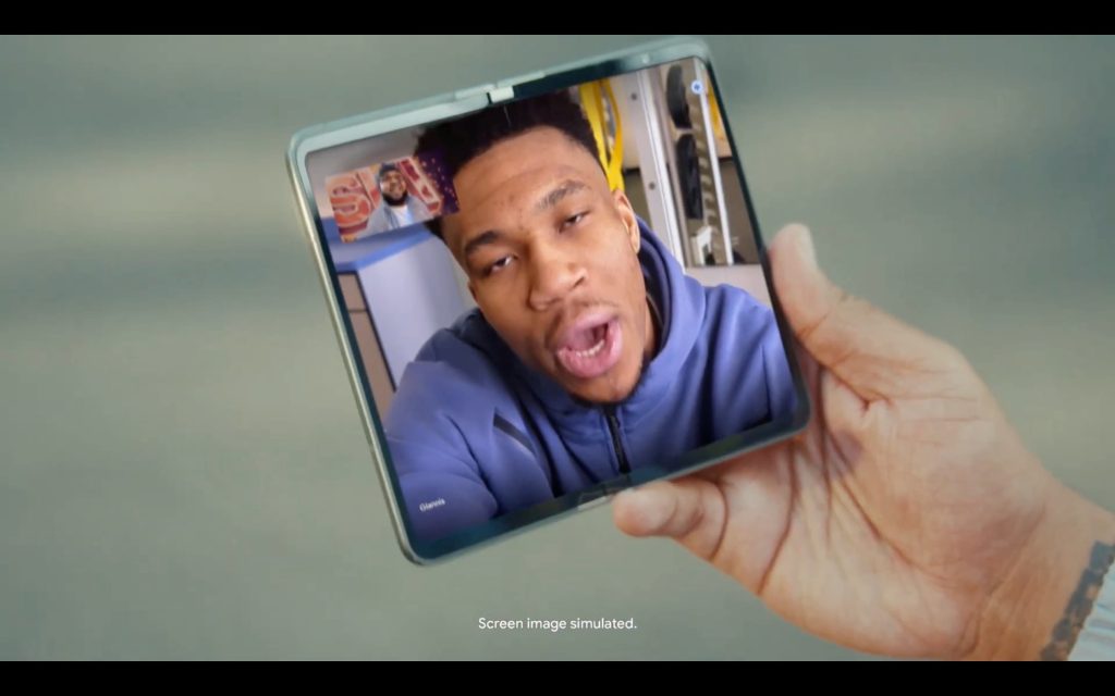 Pixel Fold NBA ad