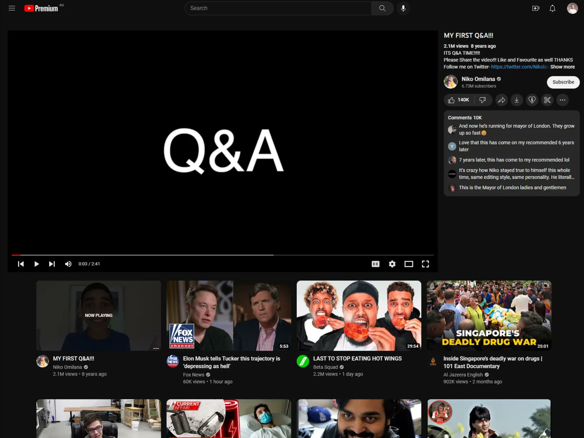 YouTube video page redesign