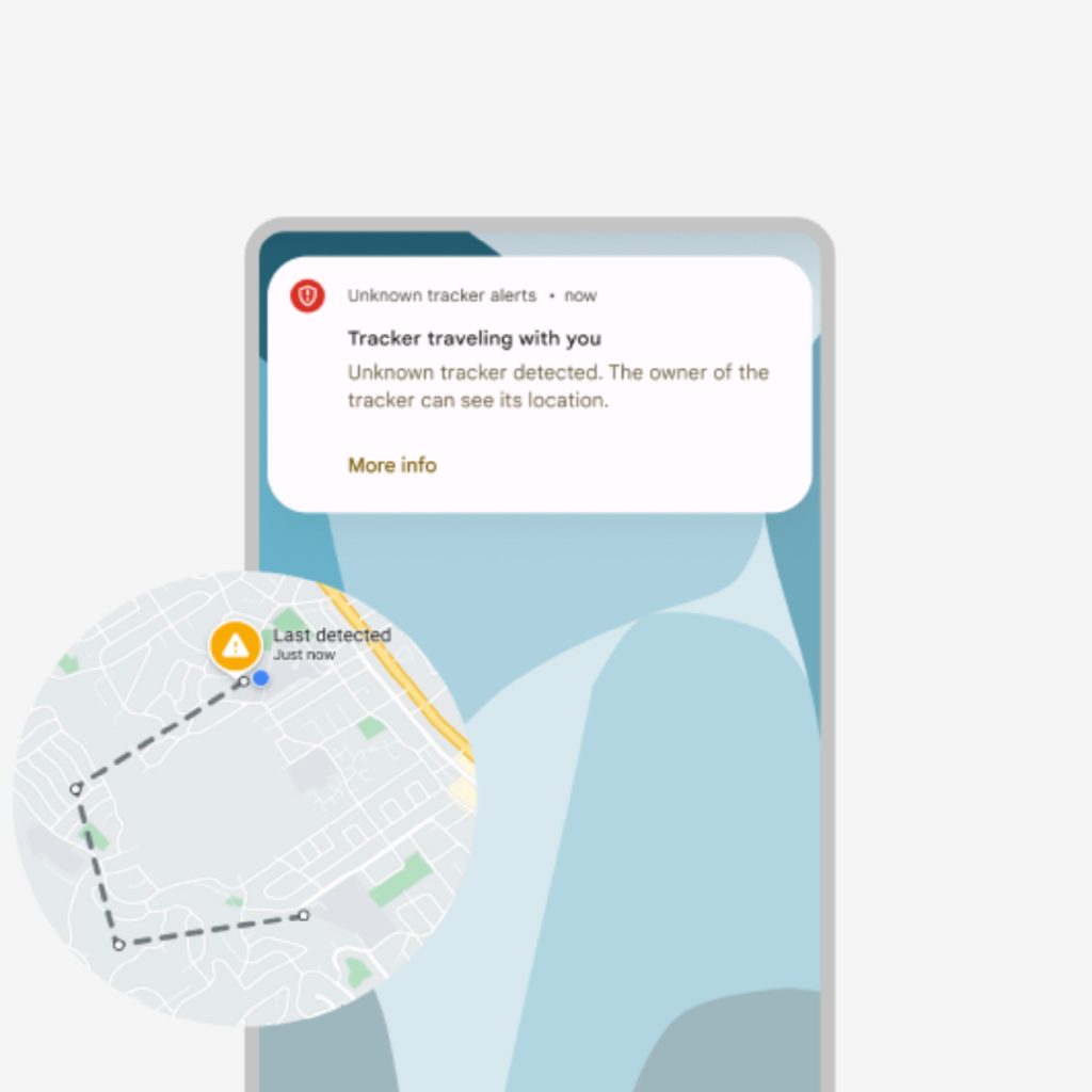 Android unknown tracker alerts