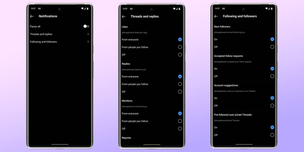 how to threads notifications