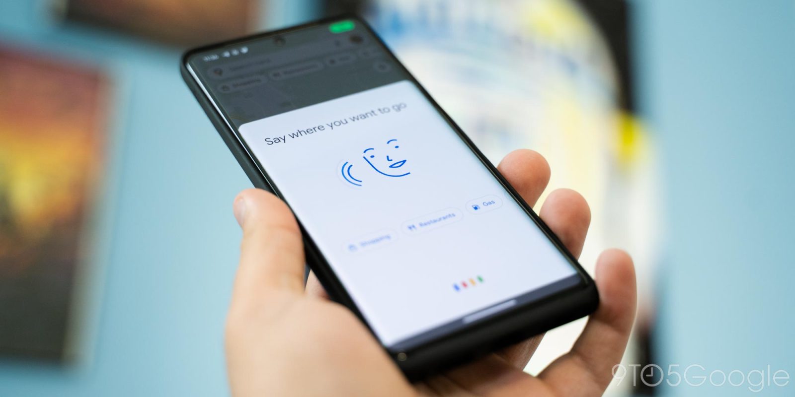 google maps android voice input