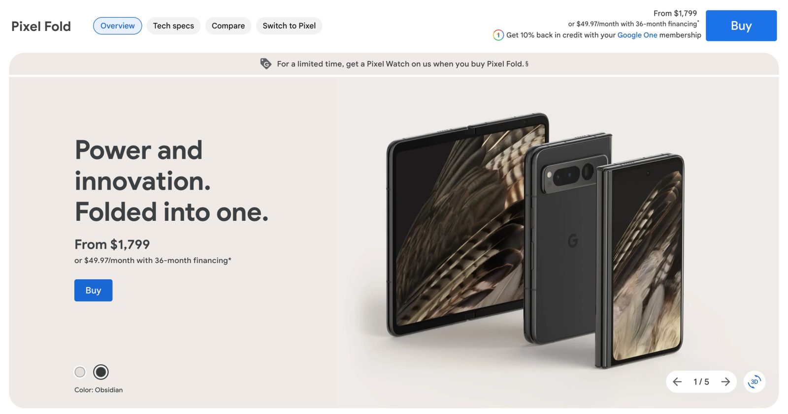Pixel Fold launch
