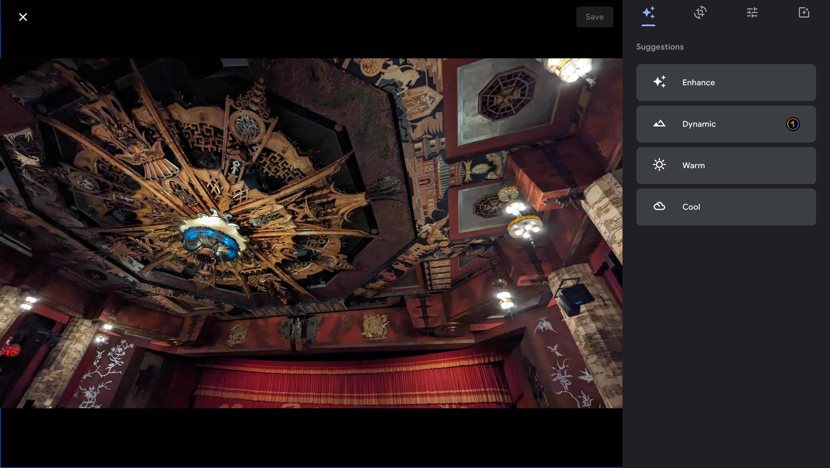 Google Photos new editor